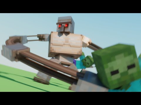 IRON GOLEM GETS AN UPGRADE - Minecraft Animation