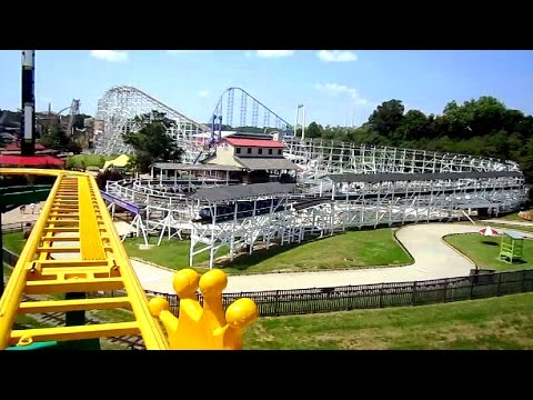 Ragin' Cajun front seat on-ride HD POV Six Flags America