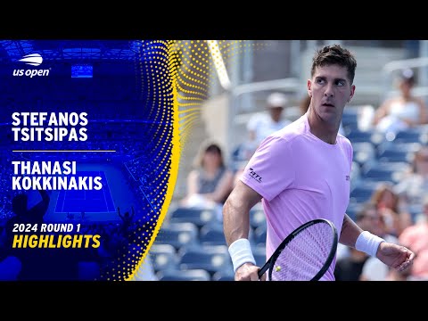 Stefanos Tsitsipas vs. Thanasi Kokkinakis Highlights | 2024 US Open Round 1