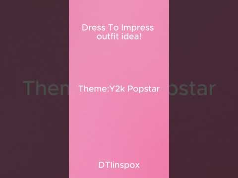 Y2K pop star dress to impress outfit idea! #dresstoimpress