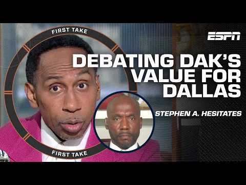 HEATED DEBATE 🔥 Louis Riddick challenges Stephen A.'s perspective of Dak Prescott | First Take