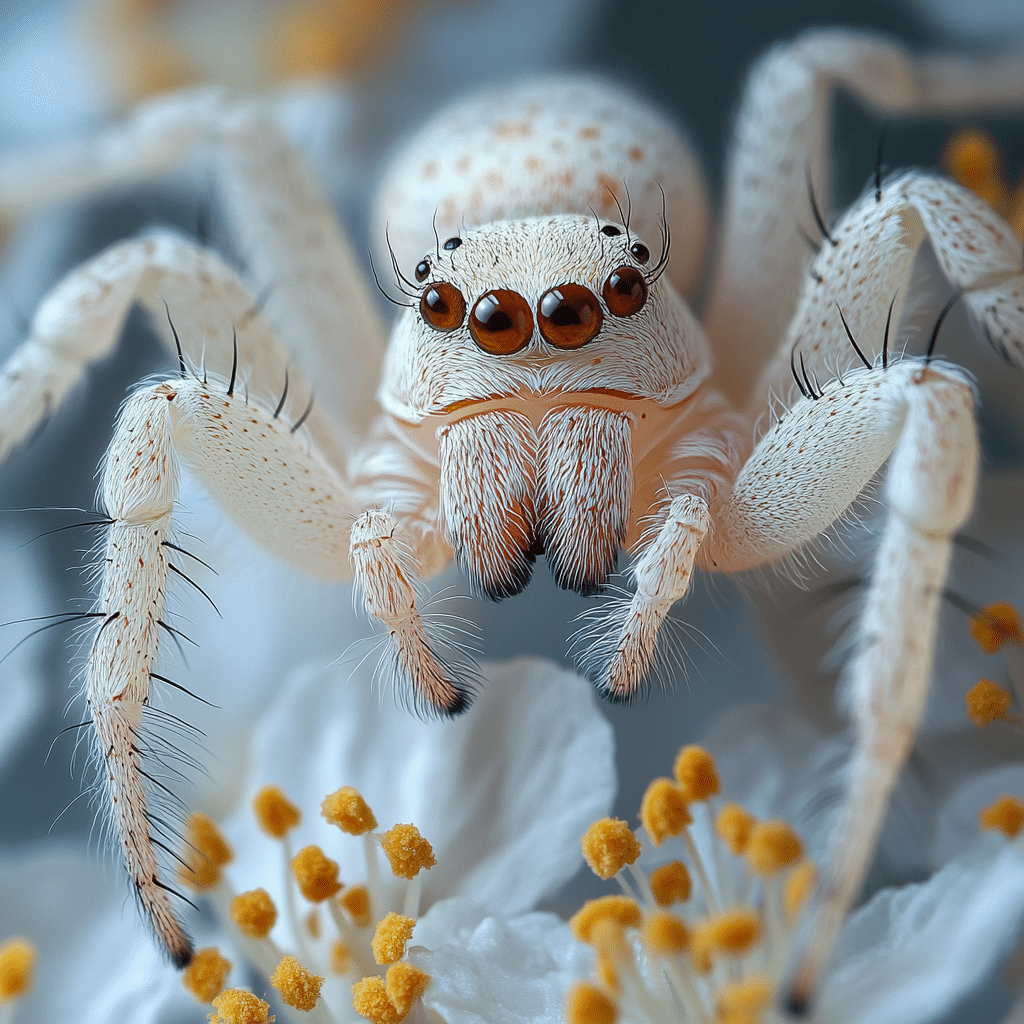 white spider