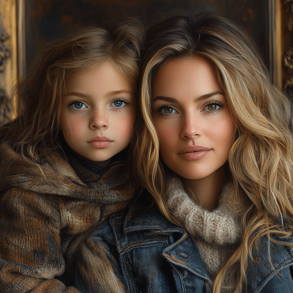 mom and daughter