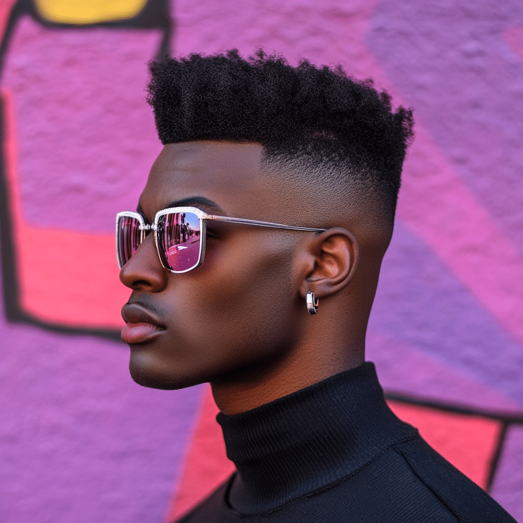 high top fade