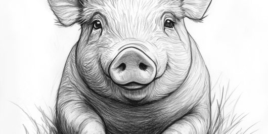 pig drawing