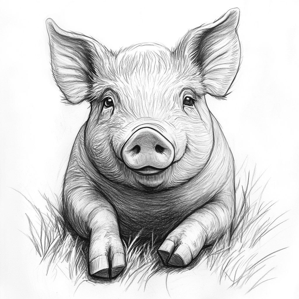 pig drawing